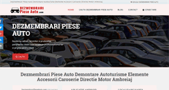 Desktop Screenshot of dezmembraripieseauto.com