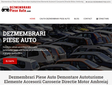 Tablet Screenshot of dezmembraripieseauto.com